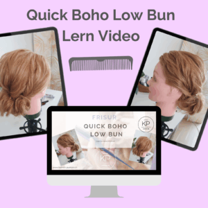 Quick Boho Low Bun